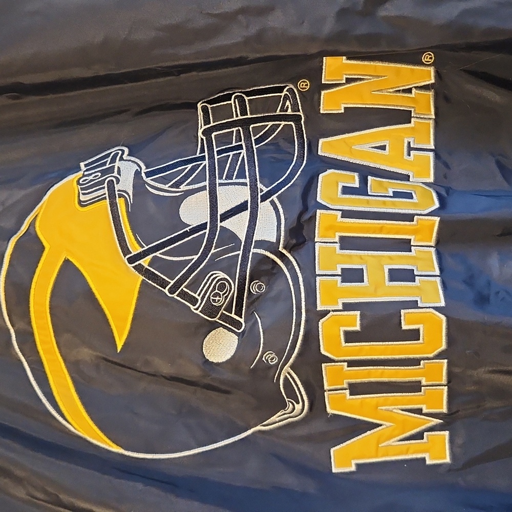 Vintage Steve And Barry's University Of Michigan Embroidered Bomber Jacket - XL - Picture 8 of 10